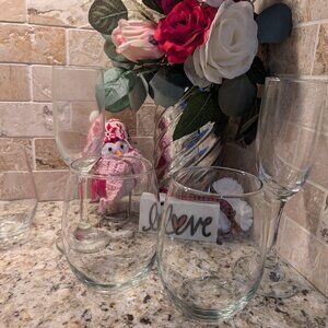 18 oz stemless wine glasses & champagne flutes bar ware